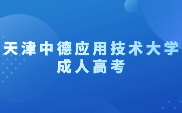 2024年天津中德應用技術大學成考網上報名流程